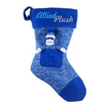 Blue Sock Monkey Stocking 15"